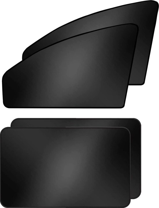 Zonwering voor in de auto - autogordijnen polyester zwart anti-uv voor auto baby kinderen huisdieren volwassenen zij-achterzonwering privacy 4 stuks - Zonnescherm van Easy Eagle