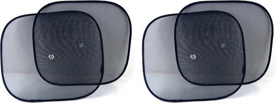 Zonwering / Zonnescherm Auto - 4 Stuks |  UV Protectie | 4 Stuks Autozonwering Voor Autoraam / Zijruit | Tegen Zon van Migaloo