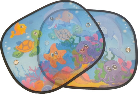 Zonwering Zonnescherm Auto UV Protectie 2 Stuks Autozonwering Voor Autoraam Zijruit - onderwater van Optisun