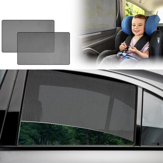 Zonweringsauto baby & kinderen magnetische zonweringsauto met UV-bescherming, reflecterende hittebescherming, 2 stuks - zijruit & achterruit, ideaal voor kinderen, volwassenen en huisdieren van TedGem