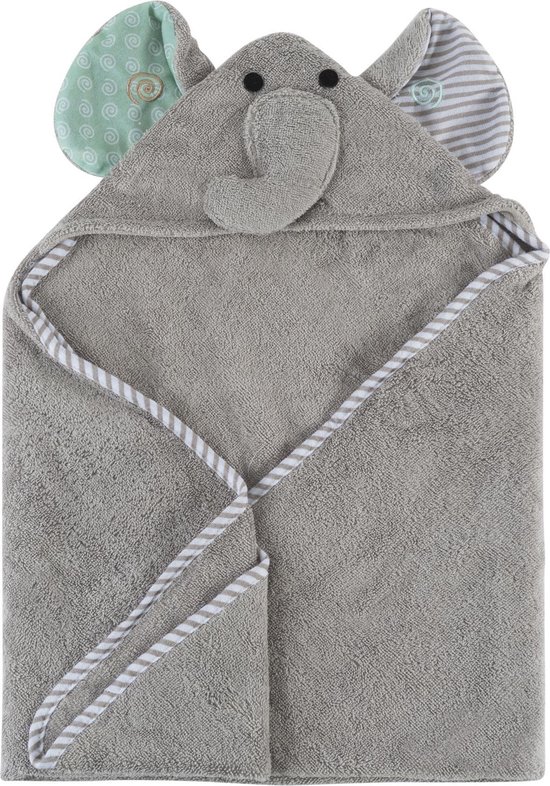 Zoocchini Baby Badcape - 100% katoen - Elli the Elephant van Zoocchini
