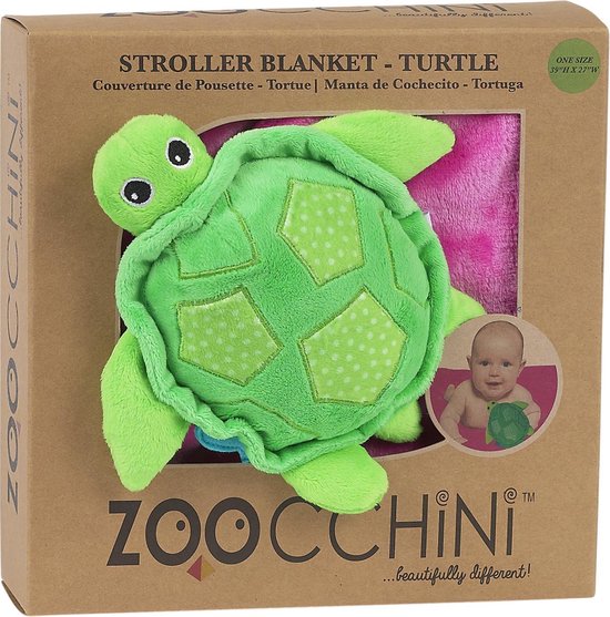 Zoocchini knuffeldeken Schildpad - Roze van Zoocchini