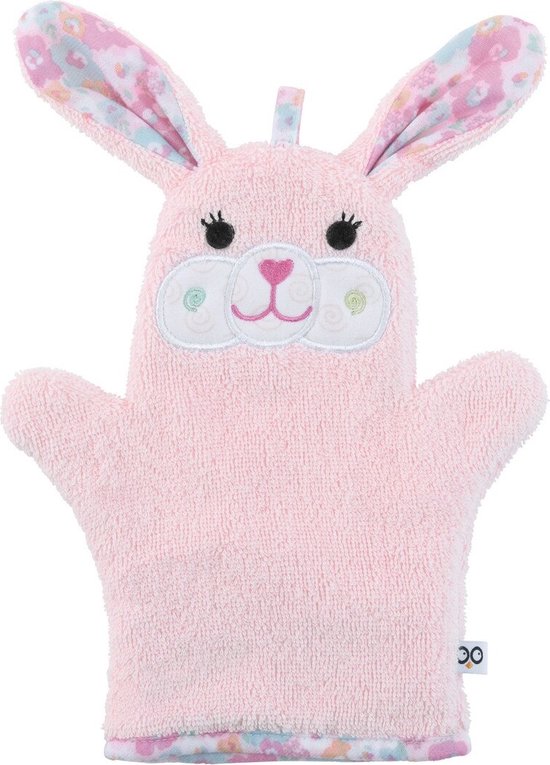Zoocchini washandje - Beatrice the Bunny Konijn roze van Zoocchini