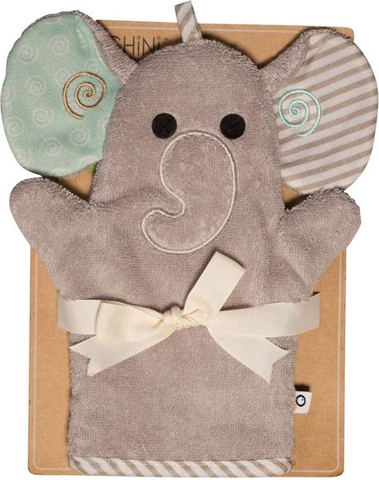Zoocchini washandje - Elli the Elephant Olifant grijs van Zoocchini
