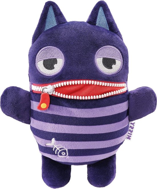 Zorgenvreter Knuffel - Pluche Speelgoed - Emoties Beheren - Ritssluiting Mond - 23 cm - Kleurrijk
