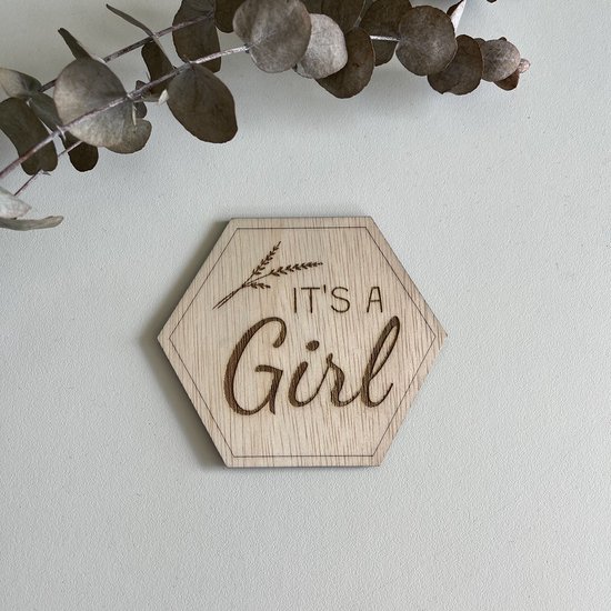 Zwangerschapsaankondiging - It's a girl van $