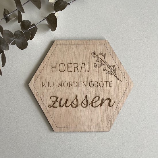 Zwangerschapsaankondiging - Zussen van $