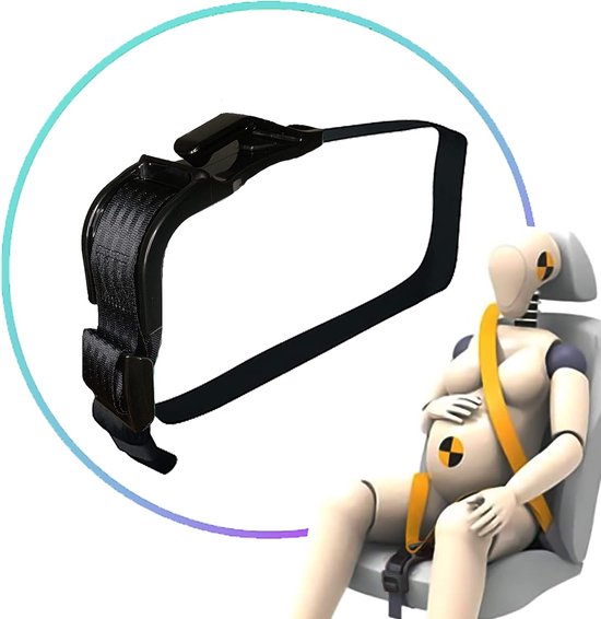 Zwangerschapsgordel. Veiligheid, bescherming en rust tijdens zwangerschap, operaties en buikoperaties. Gordeladapter (zwart) van Merkloos