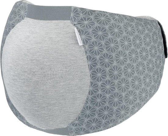 Zwangerschapskussen Ergonomische riem voor slaapcomfort van zwangere vrouwen - elastisch - past in alle stadia van de zwangerschap - S/M - grijs. van Koala Babycare