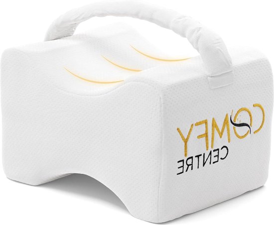 Zwangerschapskussen - Kussen Traagschuim - Verlichting rug- en kniepijn - Kniekussen in bed met band - Beenkussen Orthopedisch - Ergonomisch Kniekussen - Zijslaap Kussen - Tussen Benen van Dorma Relax.