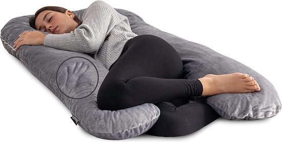 Zwangerschapskussen U-Vormig Lichaamskussen - Traagschuim Comfort voor Slapen-Bbeenverhoger-Voor Rug Zij en Beenslapers-Zwangerschap en Ademende Ontspannende Ondersteuning Voor Tijdens en na de Zwangerschap van Koala Hugs