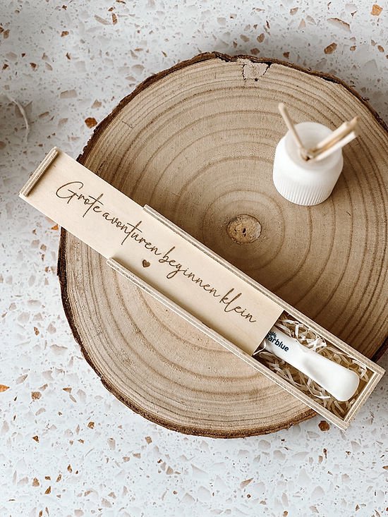 Zwangerschaptest bewaardoosje - Bewaardoosje - Herinneringen - Zwangerschap van Meminto Stories