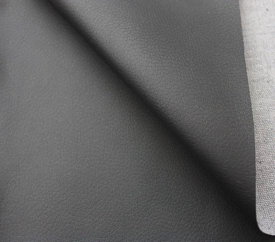 Zwarte Kunstleer Bekleding Stoffen voor Meubels - PU Soft Textiel per Meter van Merkloos