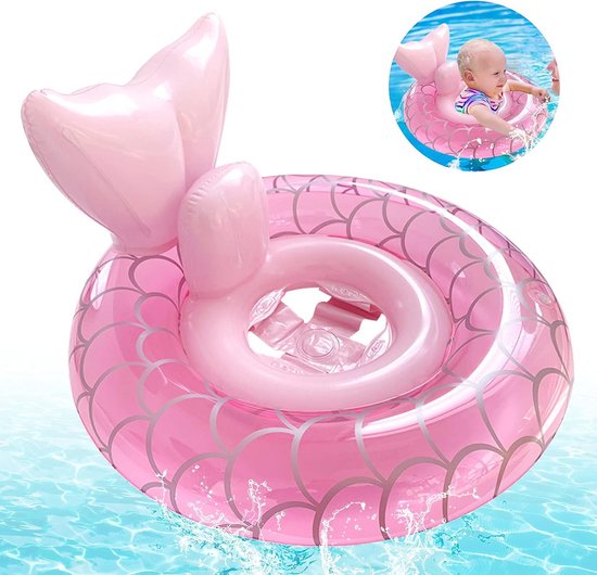 Zwemzitje Baby - Opblaasbare ring - Veilig zwemmen - Bevordert ontwikkeling - 60 cm - Roze