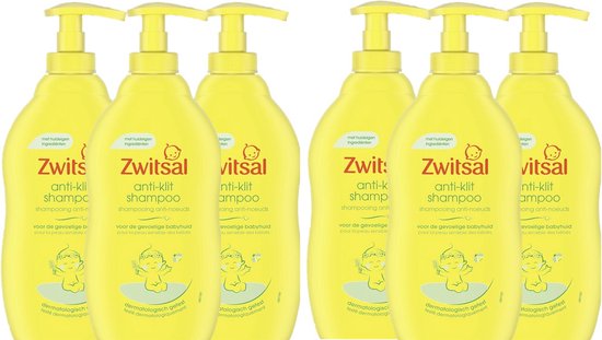 Zwitsal Anti-Klit Shampoo - 6 x 400 ml - Baby - voordeelverpakking van Zwitsal