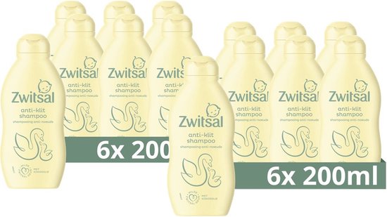Zwitsal Anti-Klit Shampoo - Baby - prikt niet in de oogjes en helpt het babyhuidje te beschermen - 12 x 200 ml van Zwitsal
