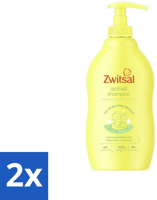 Zwitsal - Anti-Klit Shampoo - Voor Makkelijk Doorkambaar Haar - 400 ml - Voordeelverpakking - 2 stuks van Zwitsal
