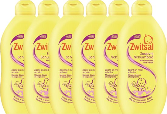 Zwitsal Baby Badschuim - 6 x 400 ml - voordeelverpakking van Zwitsal
