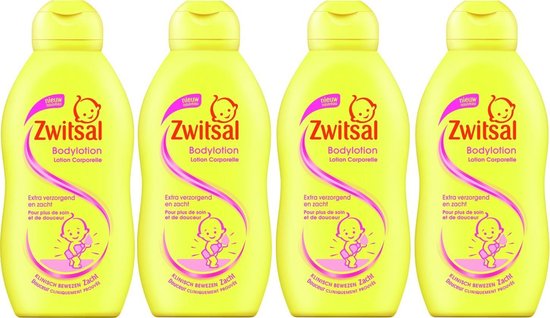 Zwitsal Baby Bodylotion 4 x 200 ml Voordeelverpakking van Zwitsal