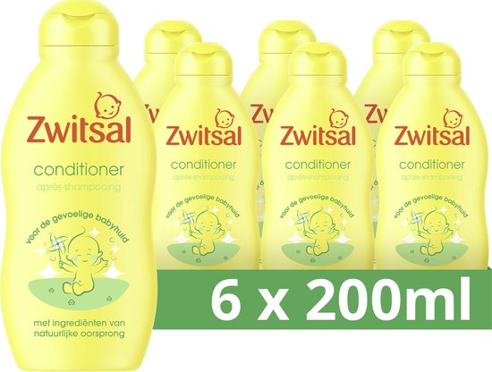 Zwitsal Baby Conditioner - 6 x 200 ml - Voordeelverpakking van Merkloos