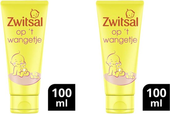 Zwitsal Baby Gezichtscrème Op 't Wangetje - 2 x 100 ml - Voordeelverpakking van Zwitsal
