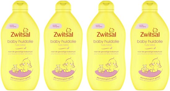 Zwitsal Baby Huidolie 4 x 400 ml Voordeelverpakking van Merkloos