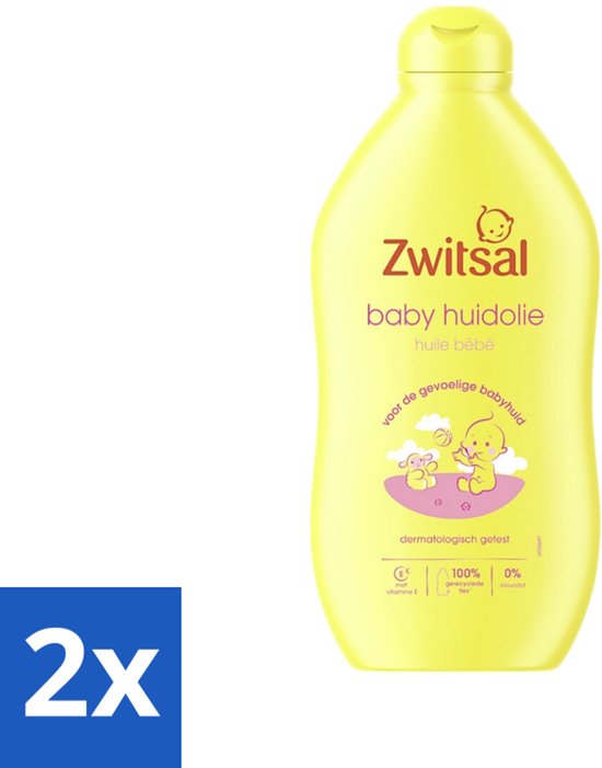 Zwitsal - Baby Huidolie - Verzorgend - Voor de Gevoelige Huid - 400 ml - Voordeelverpakking - 2 stuks van Zwitsal