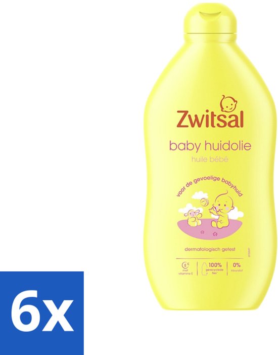 Zwitsal - Baby Huidolie - Verzorgend - Voor de Gevoelige Huid - 400 ml - Voordeelverpakking - 6 stuks van Zwitsal