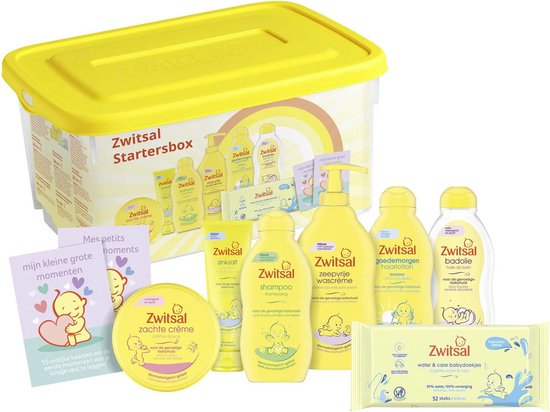 Zwitsal Baby Startersbox Pakket - 7 stuks - Cadeau van Zwitsal