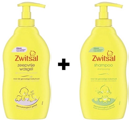 Zwitsal Baby Wasgel + Shampoo - 2 x 400 ml Pomp van Zwitsal