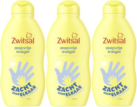 Zwitsal Baby Zeepvrije Wasgel - Voordeelpack - 3 x 200 ml van Merkloos