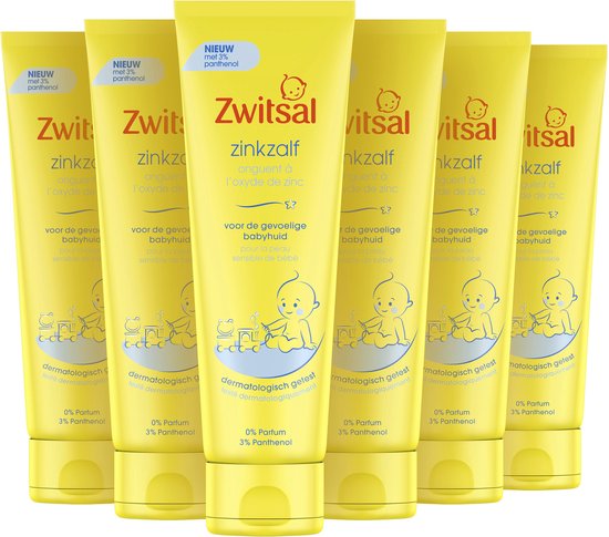 Zwitsal - Baby Zinkzalf - Tube - 6 x 100ml - Voordeelverpakking van Zwitsal