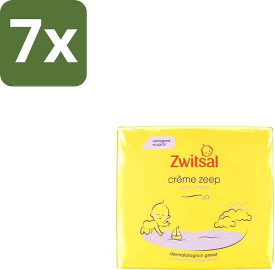 Zwitsal - Babyverzorging - Crème Zeep - Milde & Voedende Reiniging - 180 g - Bulkverpakking - 7 stuks van Merkloos