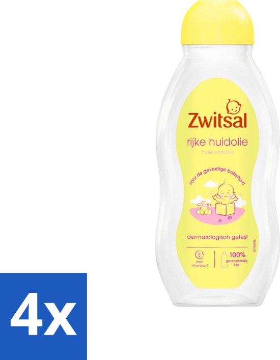 Zwitsal - Babyverzorging - Rijke Huidolie Avocado - Voor de Gevoelige Babyhuid - 200 ml - Voordeelverpakking - 4 stuks van Zwitsal