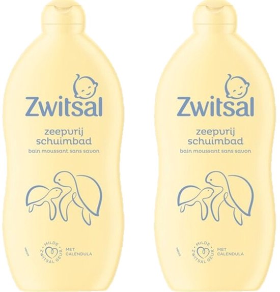 Zwitsal Bad - Schuimbad Zeepvrij 2 x 700 ml van Merkloos