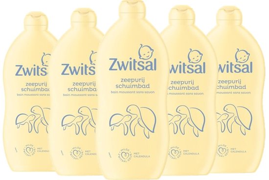 Zwitsal Bad – Schuimbad Zeepvrij 5 x 700 ml van Zwitsal
