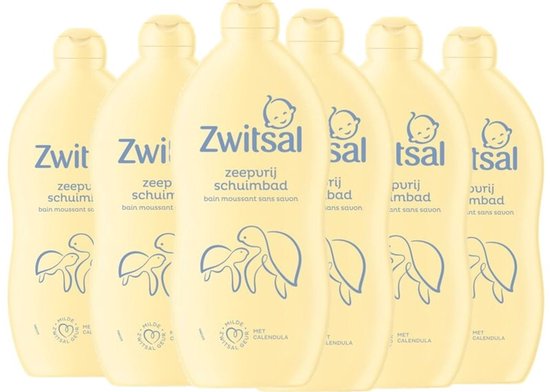 Zwitsal Bad – Schuimbad Zeepvrij - 6 x 700 ml - Voordeelverpakking van Zwitsal
