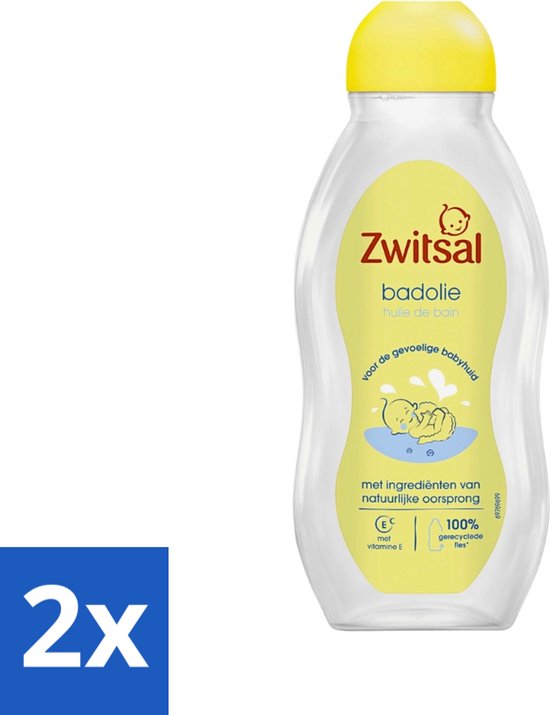Zwitsal - Badolie - Verzorgend - Voor de Droge Huid - 200 ml - Voordeelverpakking - 2 stuks van Zwitsal