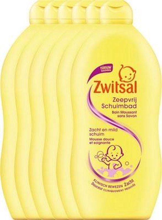 Zwitsal Badschuim Baby - 6 x 700 ml - Voordeelverpakking van Zwitsal