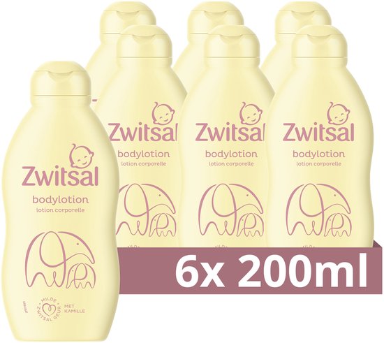 Zwitsal Bodylotion - Baby - trekt snel in zodat je je baby meteen weer kunt knuffelen - 6 x 200 ml van Zwitsal