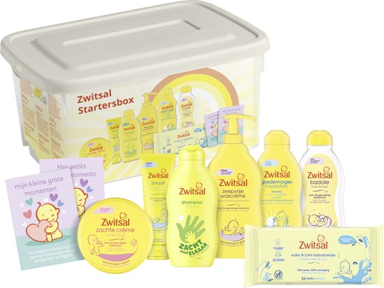 Zwitsal Cadeaupakket - Startersbox - voor verzorging van de gevoelige babyhuid - 1 stuk van Zwitsal