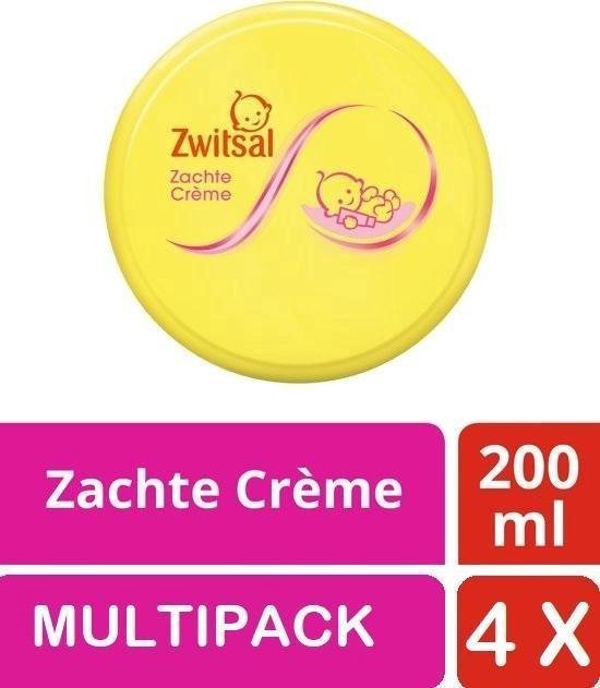 Zwitsal Creme Zacht Pot 4 stuks Voordeelverpakking van Zwitsal