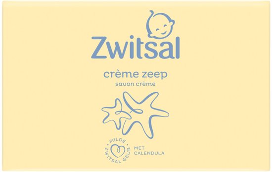 Zwitsal Crème Zeepblok Baby 4 x 90 gr