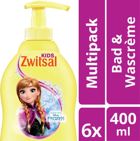 Zwitsal extra mild Bad&Douche Wascreme - 6 x 400 ml - Voordeelverpakking van Zwitsal
