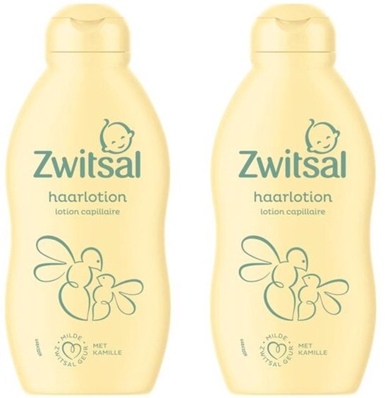 Zwitsal Haarlotion - Baby - hoeft niet te worden uitgespoeld en laat het haar heerlijk ruiken - 2 x 200 ml van Merkloos