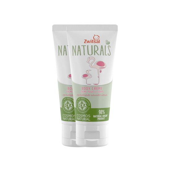 Zwitsal Naturals Body Crème - 2 x 100 ml - Voordeelverpakking van Zwitsal