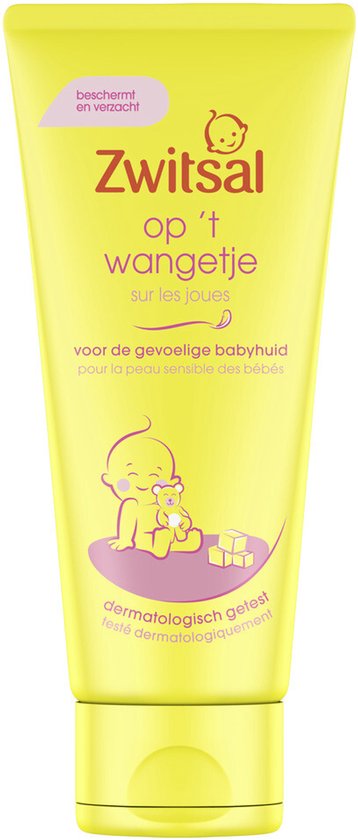 Zwitsal - Op 't Wangetje - Gezichtscrème voor Baby’s - Gevoelige Babyhuid - 100 ml - 1 stuk van Merkloos