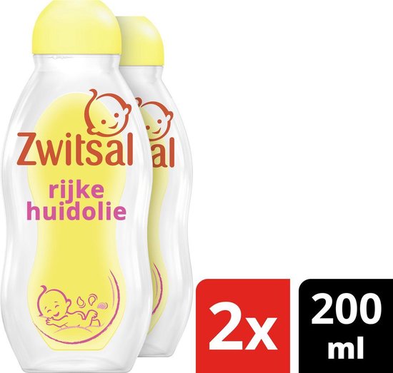 Zwitsal Rijke Huidolie  avocado - 2 x 200 ml - Voordeelverpakking van Zwitsal