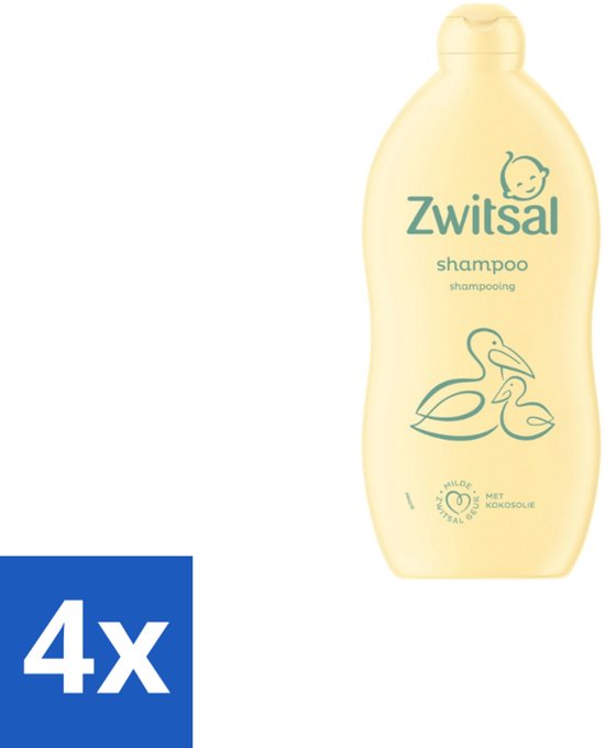Zwitsal Shampoo 700 ml - Voordeelverpakking - 4 stuks van Merkloos