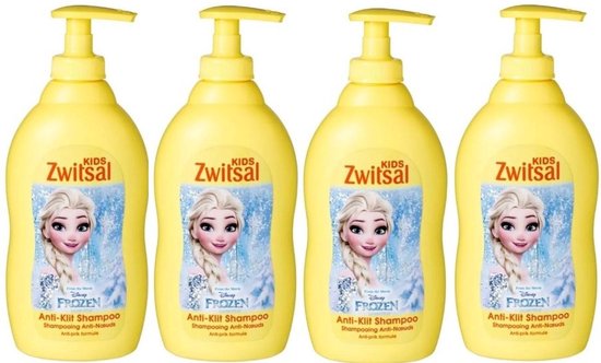 Zwitsal Shampoo Kids Frozen Anti Klit - 4 x 400 ml Voordeelverpakking van Zwitsal